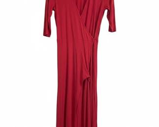 J. Peterman Red ButtonFront Dress third image