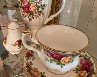 Royal Albert Old Country Roses Tea Set and Accessories