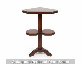 Octagonal Pedestal Plant Stand