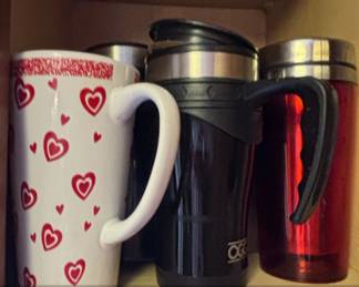Assorted Ceramic Mugs and Travel Cups with Rabbit and Floral Motifs second image