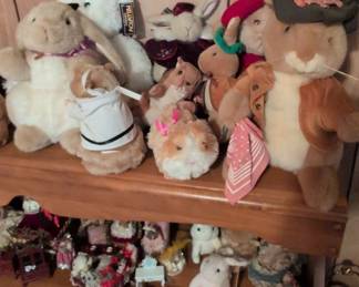 Collection of Beatrix Potter and Boyds Bears Plush Animals