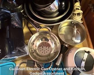Cuisinart Electric Can Opener and Kitchen Gadget Assortment