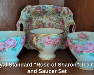 Royal Standard Rose of Sharon Tea Cup and Saucer Set