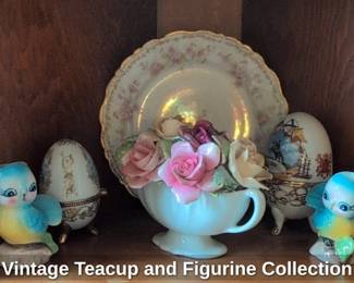 Vintage Teacup and Figurine Collection