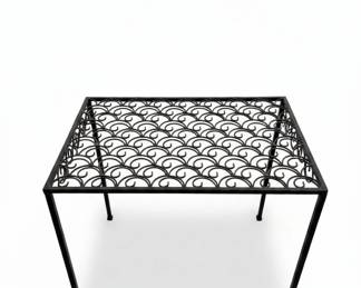 Ornate Scrollwork Metal Console Table second image