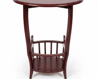 Vintage Wooden Magazine Rack Side Table