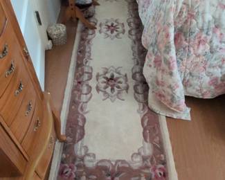 Aubusson Style Floral Runner Rug