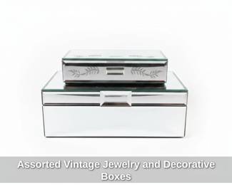Assorted Vintage Jewelry and Decorative Boxes fourth image