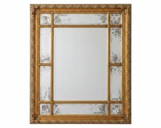 Ornate Gilt Mirror with Console Table and Decorative Accessories second image