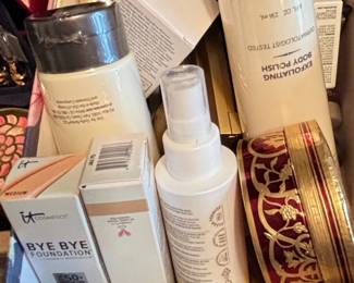 Assorted Cosmetics and Skincare Lot with Clarisonic and Waterpik