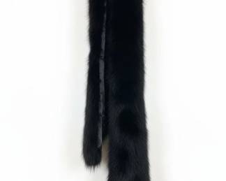 Black Fox Fur Stole with Holton Label