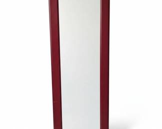 FullLength Standing Mirror with Red Frame
