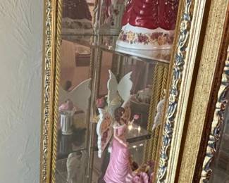 Pair of Vintage Ornate Gold Gilt Display Cabinets third image