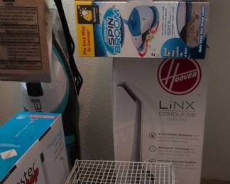 Hurricane Spin Broom and Hoover Linx Cordless Stick Vac