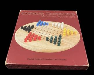 Chinese Checkers Natural Wood Set