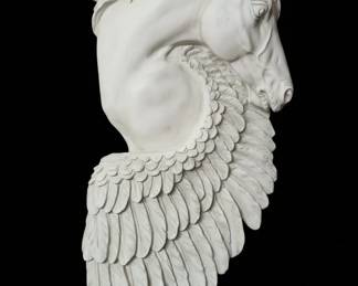 Design Toscano Wings of Fury Pegasus Horse Wall Sculpture