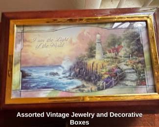 Assorted Vintage Jewelry and Decorative Boxes