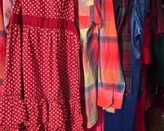 Assorted Womens Vintage Dresses and Handbags