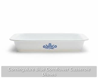 CorningWare Blue Cornflower Casserole Dishes