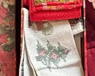 Vintage Silk Scarves and Accessories Box