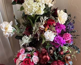 Assorted Artificial Floral Arrangements