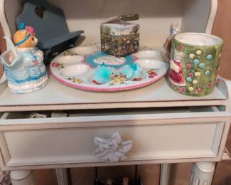 Vintage Decorative Dresser with Themed Decor