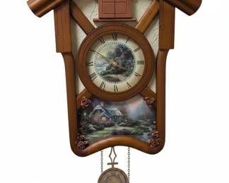 Thomas Kinkade Timeless Memories Cuckoo Clock by The Bradford Exchange