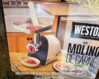 Weston Electric Meat Grinder and Sausage Stuffer