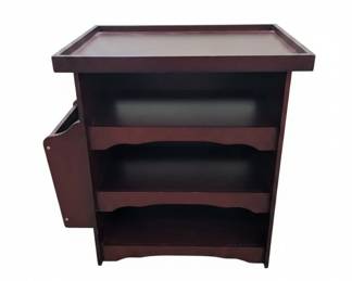 Wooden Magazine Rack Side Table