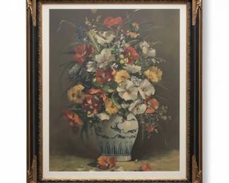 Home Interiors and Gifts Floral Still Life Print