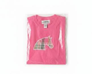 Pink Horse Graphic TShirt and Plaid Lounge Pants Set second image