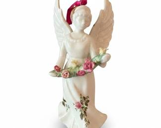 Hamilton Collection Sparkling Country Rose Angel Figurine fourth image