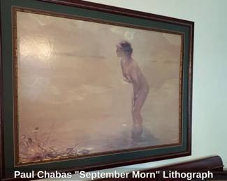 Paul Chabas September Morn Lithograph second image