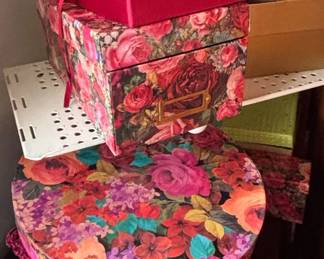 Punch Studio Floral Decorative Storage Boxes Set