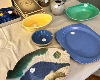 Fiesta ware and fish pottery