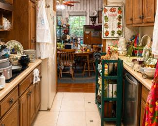 picture of full room. Each cabinet is full.