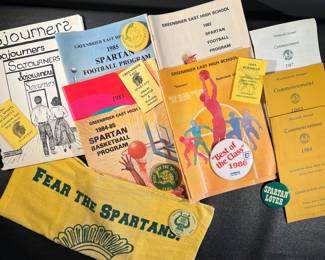 Greenbrier East HS Spartan sports memorabilia 