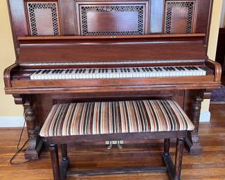 Beautiful Piano with bench