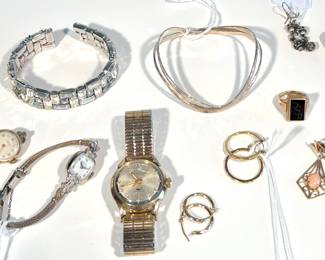 Silver and gold jewelry 
