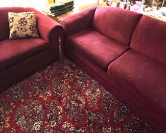 sleeper sofa and loveseat