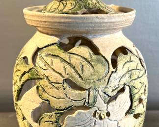 Wilson pottery candleholder
