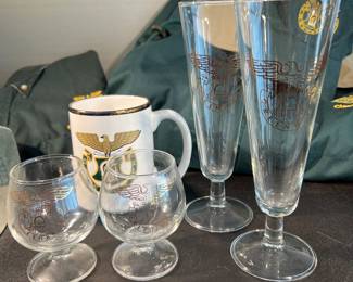 Greenbrier Military School glassware