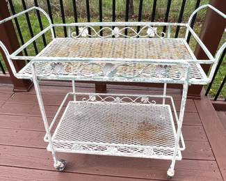 Iron tea cart