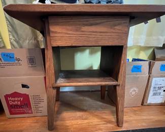 Small oak side table