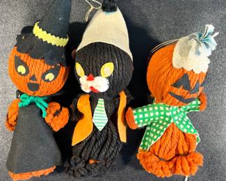 Vintage handmade Halloween decor