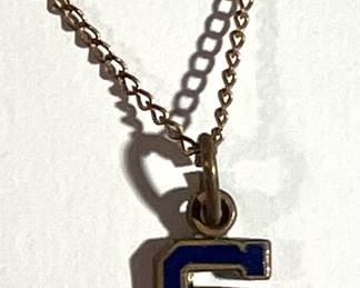Necklace with high school logo- Spartans