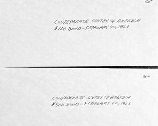 Civil War Confederate Bonds