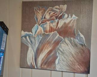 flower on canvas 
