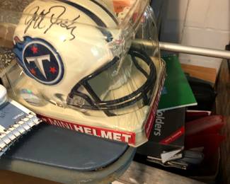 Signed mini helmets 