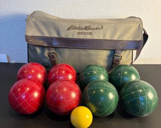g Eddie Bauer Bocce Ball Set with Carrying Case